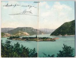 1903 Ada Kaleh. Két részes kinyitható panorámalap / 2-tiled folding panoramacard (fl)