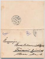 1903 Ada Kaleh. Két részes kinyitható panorámalap / 2-tiled folding panoramacard (fl)