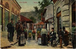 Ada Kaleh, Bazár törökökkel / bazaar shop with Turkish people