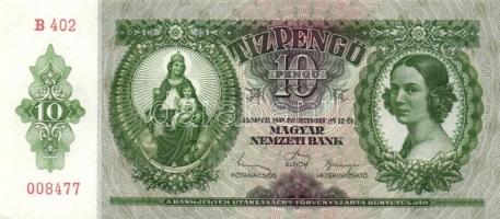 1936. 10P (4x) egymás utáni sorszámokkal T:I