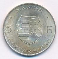 1947. 5Ft Ag "Kossuth" T:1- patina Adamo F8.1