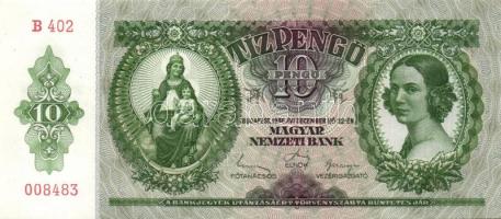 1936. 10P (4x) egymás utáni sorszámokkal T:I