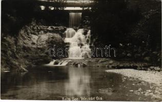 Weiße Ois, Weisse Ois; Beim See / waterfall. Photoanstalt Julius Mark (Scheibbs) photo