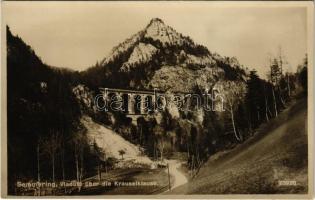Semmering, Viadukt über die Krauselklause / viaduct, railway bridge