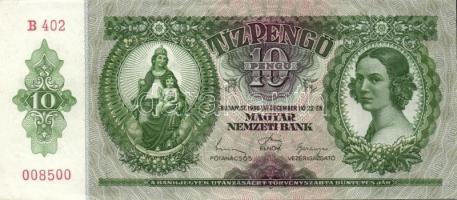 1936. 10P (4x) egymás utáni ill. kis ugrású sorszámokkal T:I,I-