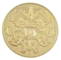 2020. "Erdély" kétoldalas aranyozott Cu emlékérem, kapszulában, Szign.Cs.A. (40mm) T:PP