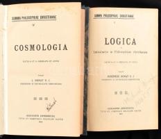 [Donat,Josef (1868-1946)] Josephus Donat S. J.: Summa Philosophiae Christianae I-V. I. köt. Logica et Introductio in Philosophiam christianam. II. köt.: Critica. III. köt. Ontologia. IV. köt.: Cosmologia. V. köt.: Psychologia. [Két kötetbe kötve.] Oeniponte (Innsbruck), 1923-1924-1921-1924-1923, Feliciani Rauch. Latin nyelven. Átkötött félvászon-kötések, aláhúzásokkal, bejegyzésekkel.