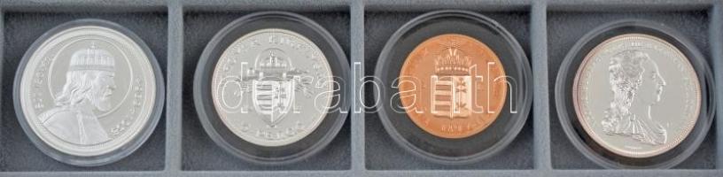 DN "Magyarok Kincstára" 24 darab aranyozott és ezüstözött Cu emlékérméből álló sorozat kap...