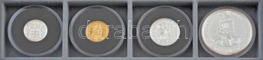 DN "Magyarok Kincstára" 24 darab aranyozott és ezüstözött Cu emlékérméből álló sorozat kap...