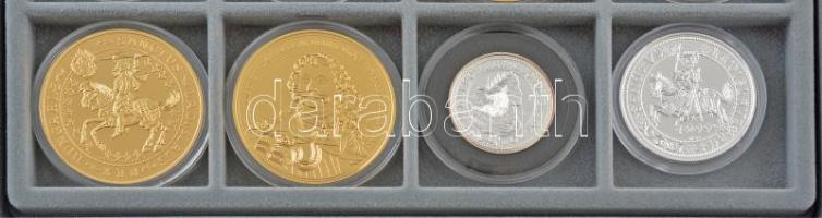 DN "Magyarok Kincstára" 24 darab aranyozott és ezüstözött Cu emlékérméből álló sorozat kap...