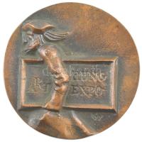 Kiss György (1943-2016) 1987. Hung Art Expo bronz emlékérem (59mm) T:1-