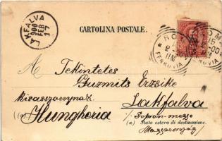 1900 Roma, Rome; La Piazza di S. Pietro vista dalla Porta della Basilica, Basilica di S. Pietro, Int...