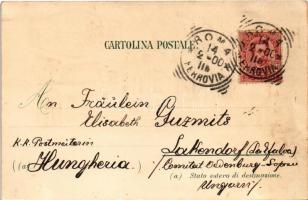 1900 Roma, Rome; Castel u. Ponte S. Angelo, S. Pietro, Laterane. Carlo Künzli Art Nouveau, floral, l...