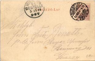 1898 (Vorläufer) Budapest V. Petőfi szobor. Schmidt Edgar kiadása (EK)