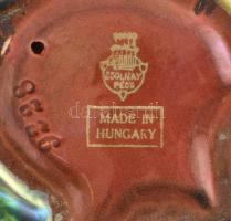 Zsolnay eozin mázas lányka korsóval. Jelzett, hibátlan. 11 cm