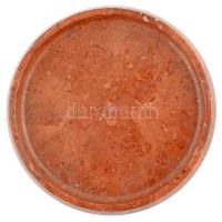 Vörös márvány névjegytartó tálka. Filccel az alján d: 18 cm