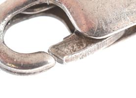 Ezüst (Ag) széles fonott mintás karkötő, jelzett 23,5 g