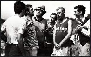 Bujtor István (1942-2009) színművész három különböző magyar film egy-egy jelenetében, 3 db vintage p...