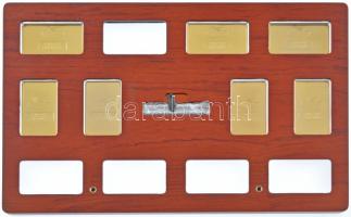 2014-2017. "A magyar festészet remekművei" aranyozott, multicolor Cu emlékérmek (7xklf) er...