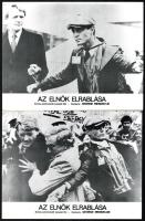 1980 ,,Az elnök elrablása" című kanadai film jelenetei és szereplői, 12 db produkciós filmfotó,...