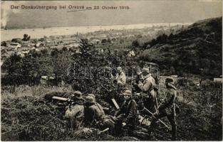 Orsova, Der Donauübergang am 23. Oktober 1915 / Első világháborús dunai állások. Hutterer G. 22. / WWI K.u.k. military post by the Danube river