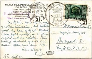 1940 Kolozsvár, Cluj; bevonulás, Vitéz Nagybányai Horthy Miklós Magyarország kormányzója és Purgly M...