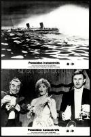1972 ,,Poszeidon katasztrófa című amerikai film jelenetei és szereplői, 8 db vintage produkciós filmfotó, ezüst zselatinos fotópapíron, a használatból eredő (esetleges) kisebb hibákkal, 18x24 cm
