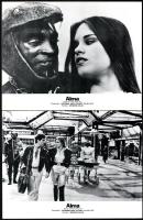 1980 ,,Alma" című amerikai zenés film jelenetei és szereplői, 7 db produkciós filmfotó, nyomdai...