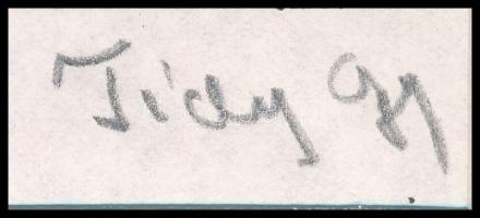 Tichy Gyula (1879-1920): Erdei nimfák, nyomat utólagos jelzéssel, paszpartuban, 10×9 cm