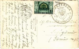 Csíkszereda, Miercurea Ciuc; Csíkország visszatért / Irredenta folklore. Aladics okl. mérnök "1...