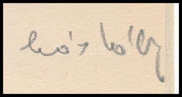 Kós Károly (1883-1977): Kolozsvár. Linómetszet, papír, jelzett a dúcon, utólagos jelzéssel, 10,5×10,...