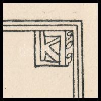 Kozma Lajos (1884-1948): Fogságban. Cinkográfia, papír, jelzett a cinkográfián, paszpartuban, 20×17 ...