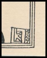 Kozma Lajos (1884-1948): Magány. Cinkográfia, papír, jelzett a cinkográfián, paszpartuban, 20×17 cm