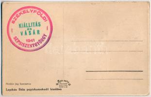 Sepsiszentgyörgy, Sfantu Gheorghe; Székely kapu, Székely Mikó kollégium, utca, 48-as honvéd szobor, ...