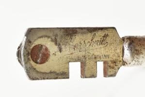 Üvegvágó, bőr tokban, jelzett, h: 13 cm