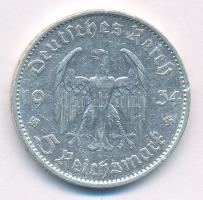 Német Harmadik Birodalom 1934D 5M Ag "Garnisonkirche" T:2,2- German Third Reich 1934D 5 Re...