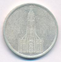 Német Harmadik Birodalom 1934D 5M Ag &quot;Garnisonkirche&quot; T:2- German Third Reich 1934D 5 Reichsmark Ag &quot;Garnisonkirche&quot; C:VF Krause KM#83