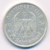 Német Harmadik Birodalom 1934D 5M Ag "Garnisonkirche" T:2- German Third Reich 1934D 5 Reic...
