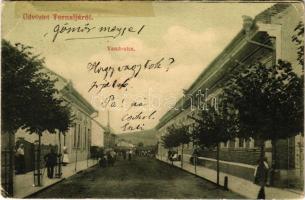 1911 Tornalja, Safárikovo, Tornala; Vasút utca. Divald Károly fia / street (EK)