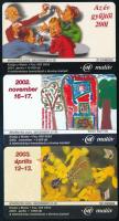 2002-2003 MATÁV Telefonkártya-börze 3 db klf telefonkártya, ebből 2 db csak 5000 példányos