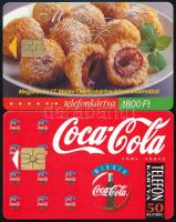 1994-2002 MATÁV szilvás gombóc telefonkártya, 2000 példányos + Coca Cola telefonkártya