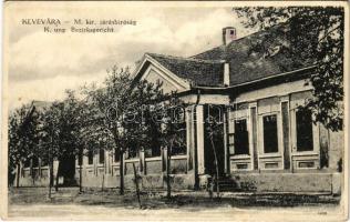 1917 Kevevára, Temeskubin, Kovin; M. kir. járásbíróság. Oberläuter R. kiadása / county court (EK)