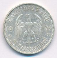 Német Harmadik Birodalom 1934F 5M Ag "Garnisonkirche" T:2,2- ph. German Third Reich 1934F ...