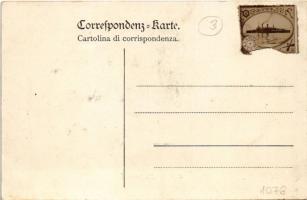 Pola, SMS Habsburg az Osztrák-Magyar Haditengerészet Habsburg-osztályú pre-dreadnought csatahajója +...