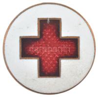 DN. Vöröskereszt zománcozott bronz jelvény (22mm) T:1- Hungary ~1940. Red Cross enamelled bronze badge with (22mm) C:AU