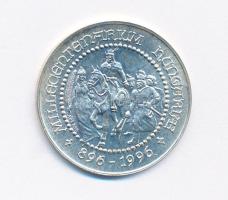 1996. Millecentenárium - Magyarország ezeregyszáz éves 896-1996 kétoldalas jelzett Ag emlékérem kapszulában (5,87g/0.835/27mm) T:1,1-