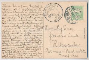 1911 Budapest II. Széna tér, gyógyszertár, villamos, piac. Taussig A. 10737