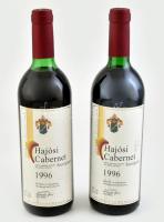 1996 Sümegi József Hajósi Cabernet Sauvignon. Pincében, szakszerűen tárolt, bontatlan palack száraz vörösbor, 12%, 0,75 l.