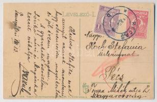 Temesvár, Timisoara; Gyárváros, Izraelita templom, zsinagóga. Vasúti levelezőlapárusítás 276. 1918. ...