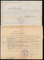 1936-1941 Orosháza, az 512. sz. cserkészcsapat bizonyítványai és szolgálati jegyei, össz. 6 db, mindegyiken cserkészcsapat bélyegzéssel